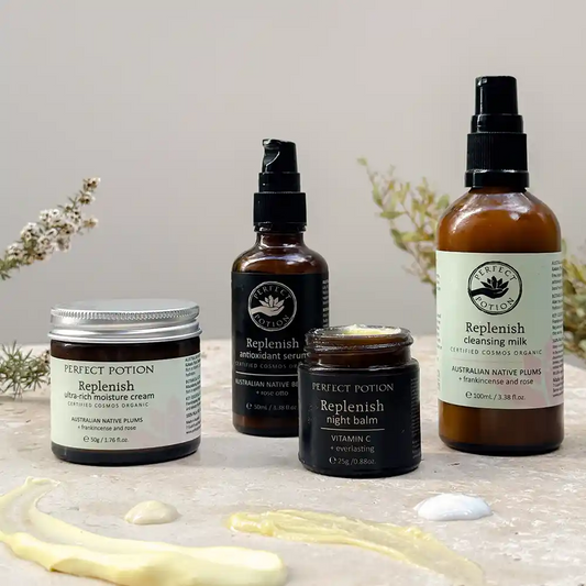 Replenish skincare range by Perfect Potion