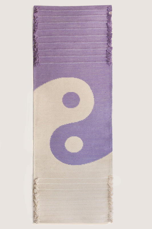 Yin-Yang Amethyst naturally dyed herbal yoga mat 7mm - Öko Living