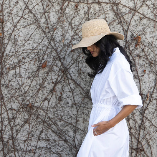 Beloa handwoven raffia hat by TANORA — view 2
