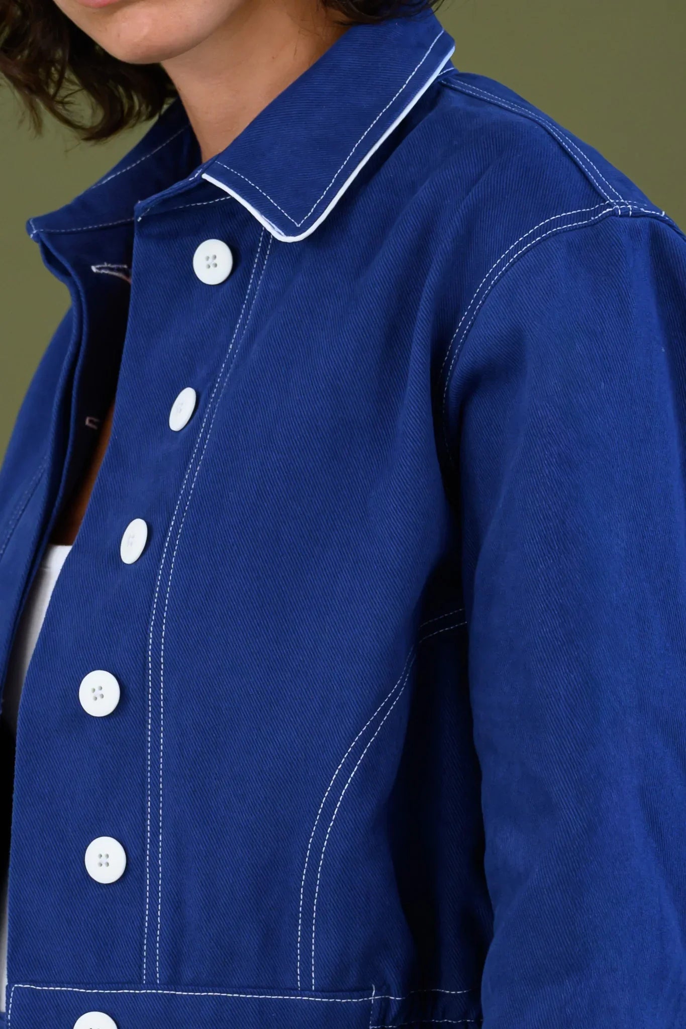 Cotton twill fabric detail