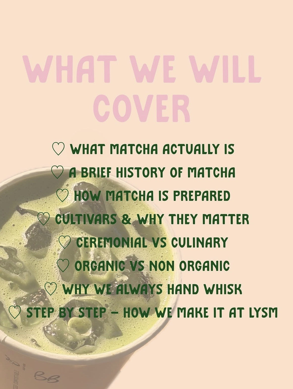 So Matcha to Learn matcha workshop at Second Sand Studio — view 4