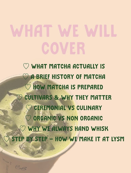 So Matcha to Learn matcha workshop at Second Sand Studio — view 4