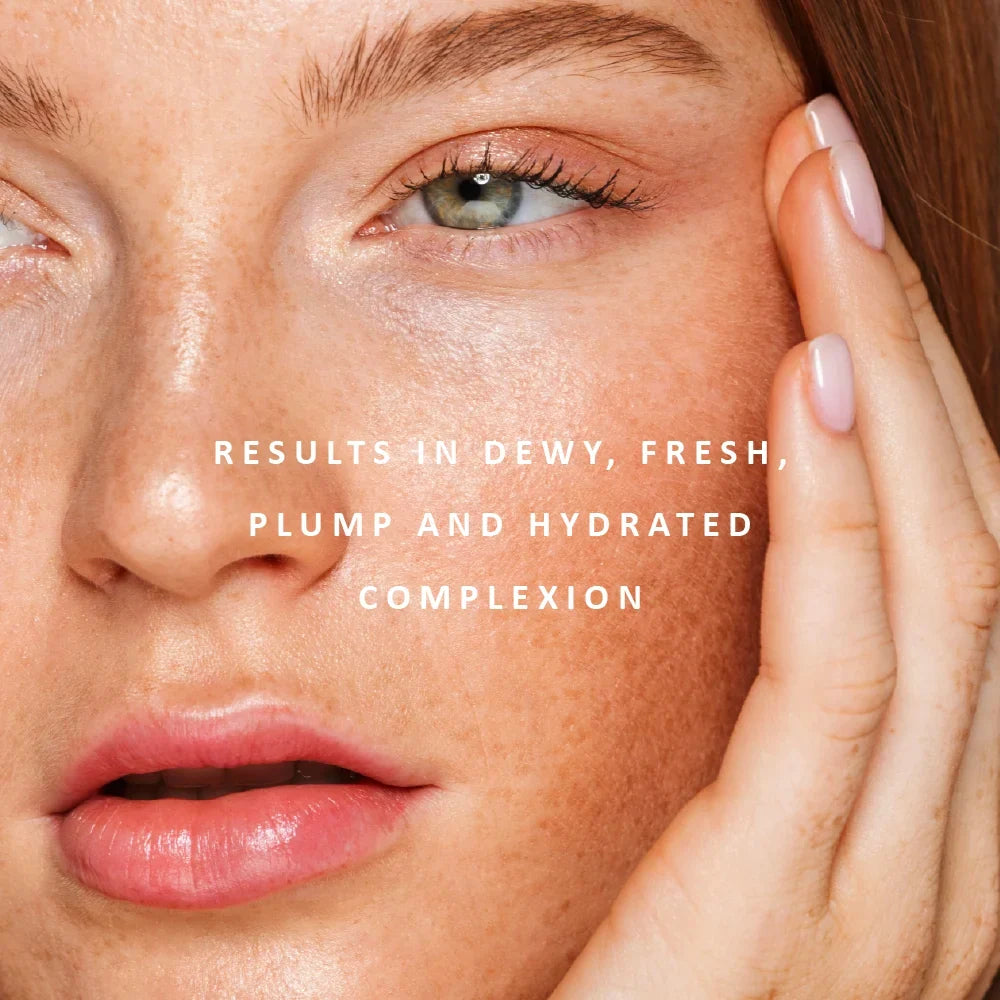Rose Dew Jelly Mask dewy results by Perfect Potion