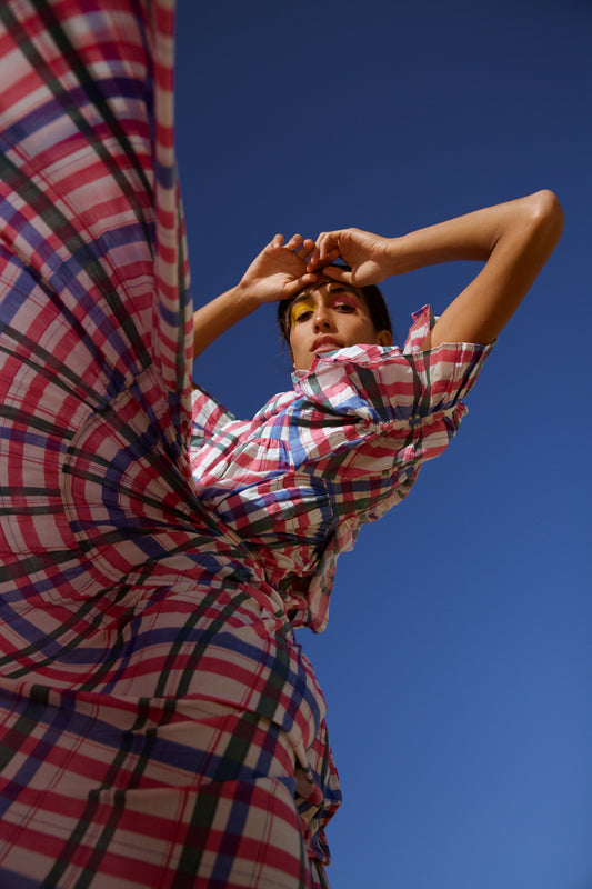 Maribel Icon Series plaid dress