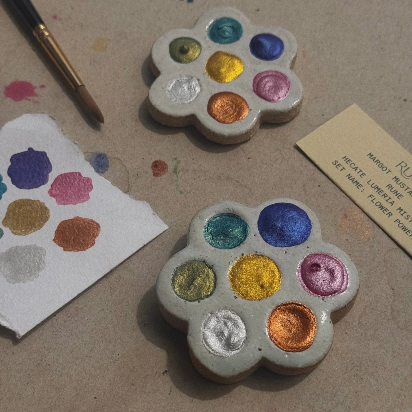 Flower Power Shimmer Palette by Ruco Paints