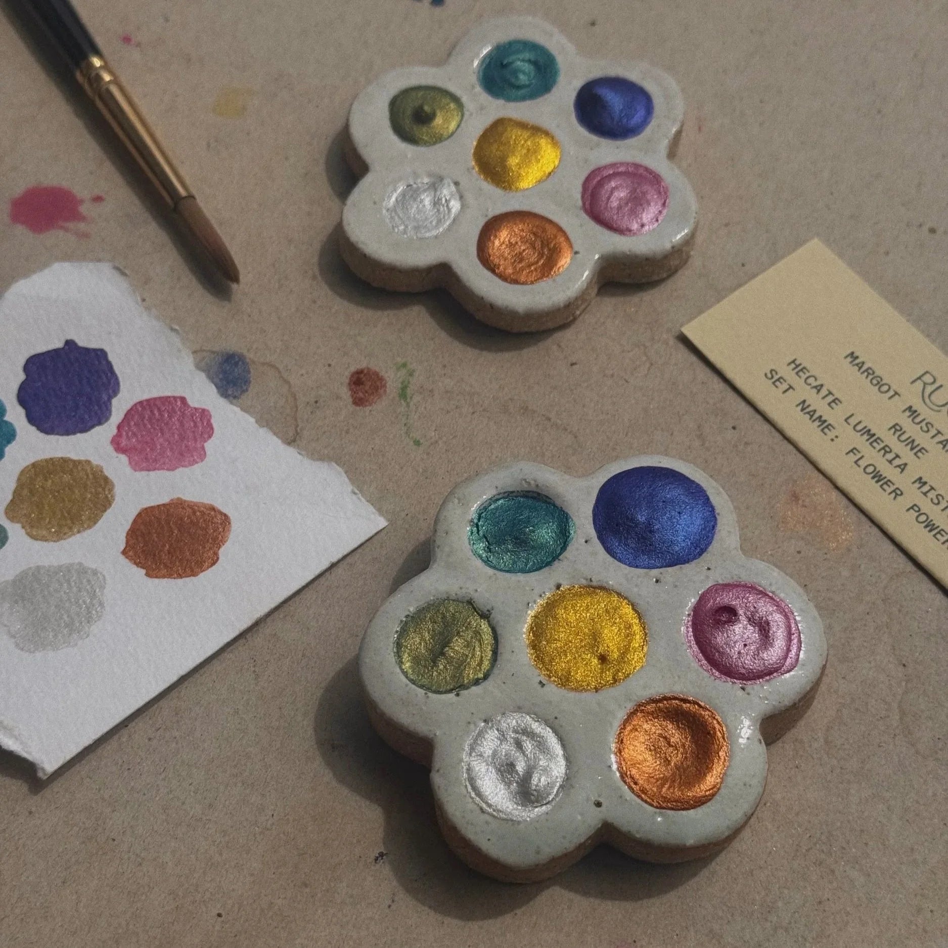 Flower Power Shimmer Palette by Ruco Paints