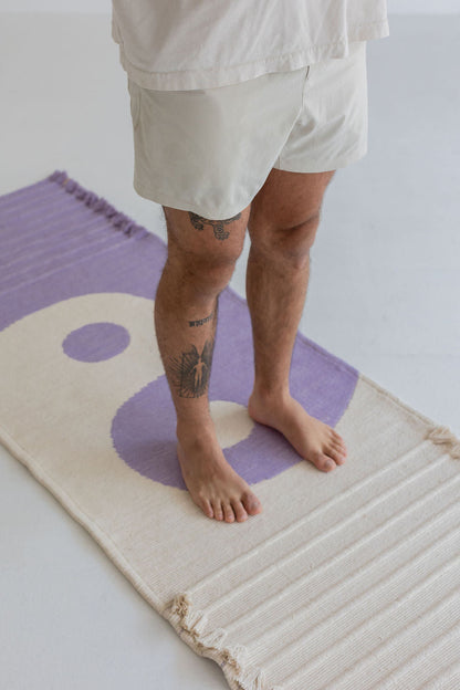 Yin-Yang Amethyst mat in use