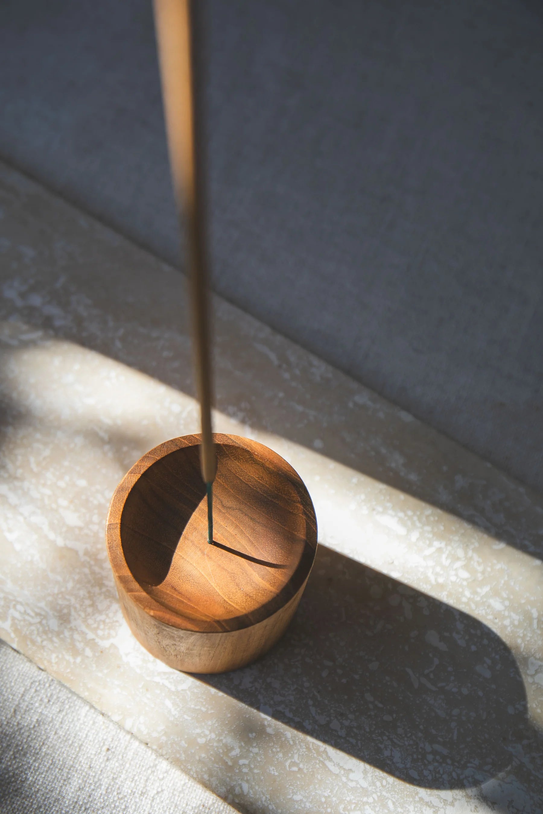 Cylinder Teak Wood Incense Holder by Holy Smoke - image 2