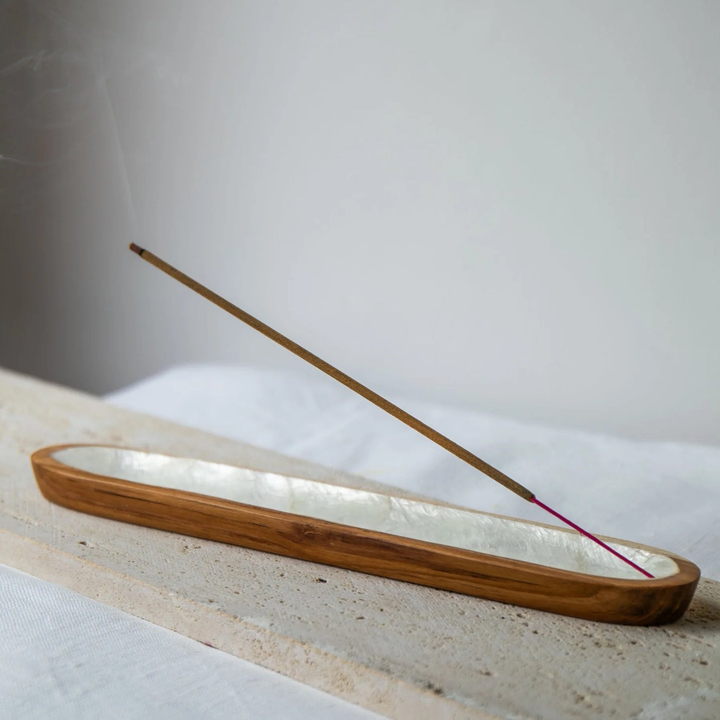 Shell Boat Teak Incense Holder by Holy Smoke - image 3