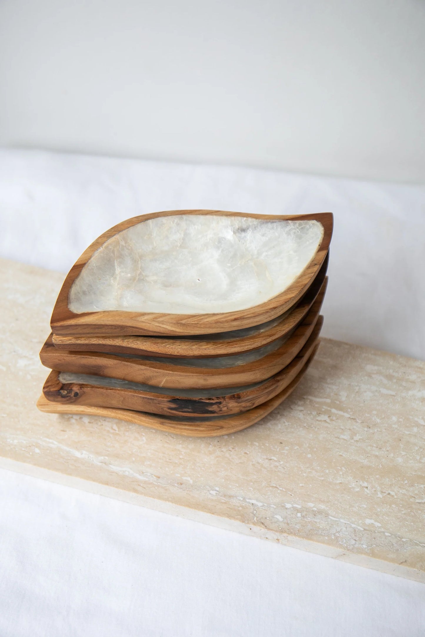 Shell Leaf Teak Incense Holder by Holy Smoke
