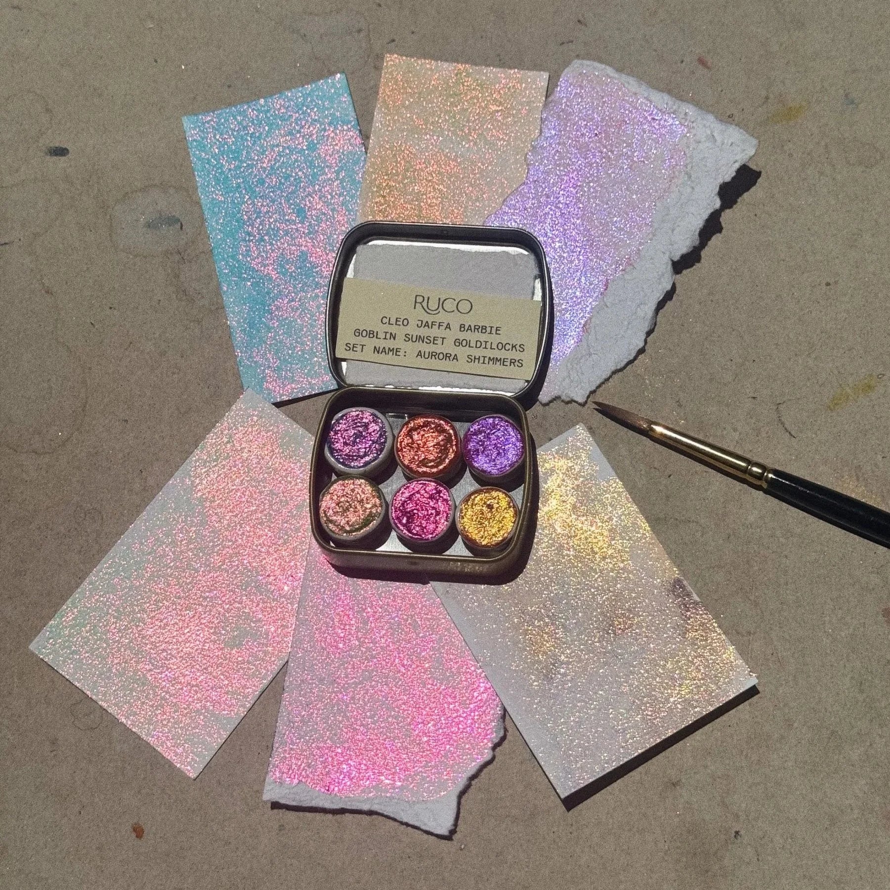 Aurora Shimmer Palette by Ruco Paints