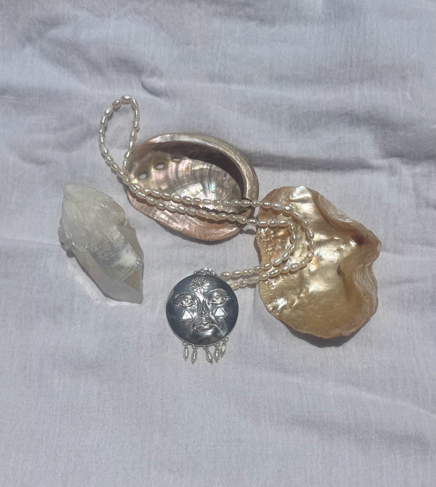 The Moon Drop Medallion pendant