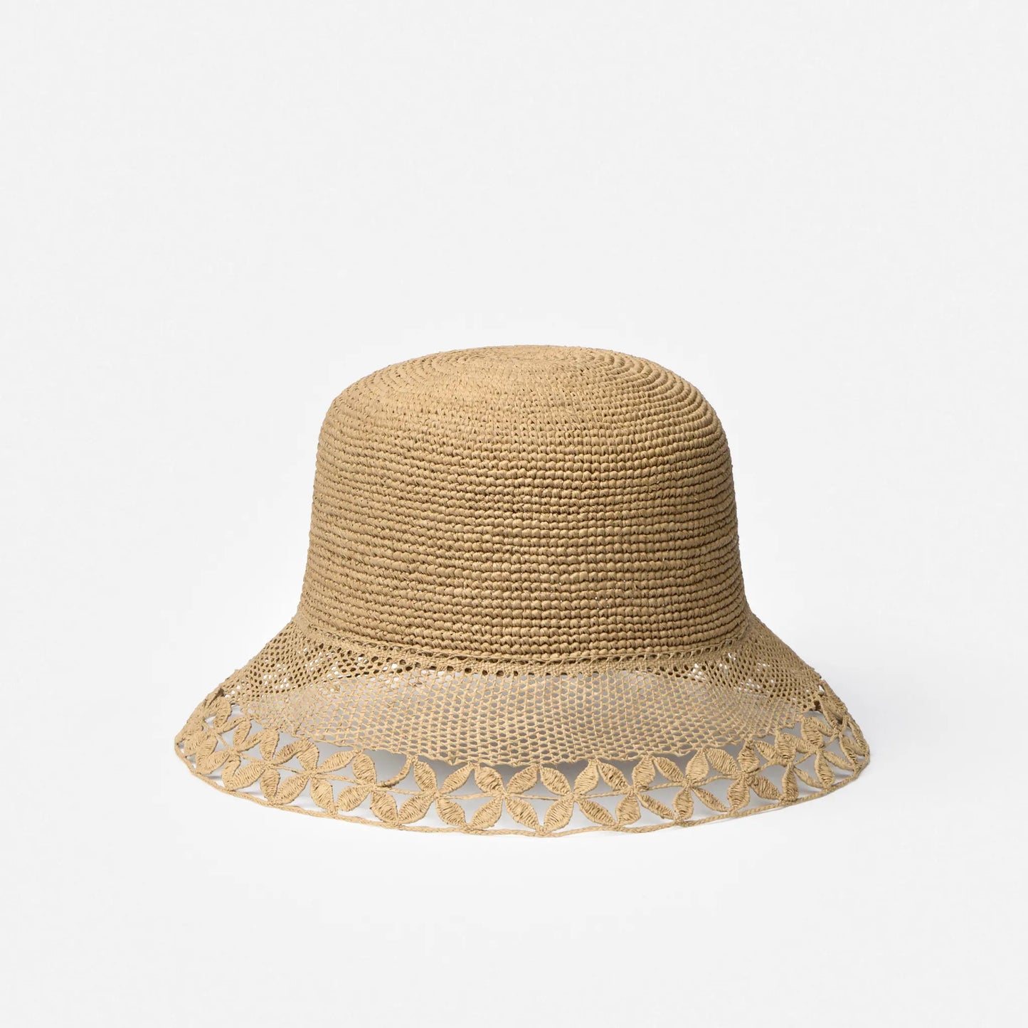 Bokety handwoven raffia lace bucket hat by TANORA — view 4