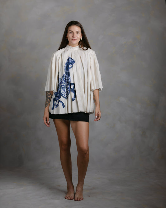 Alémais Rider Pleated Top - Preloved, Rare Find