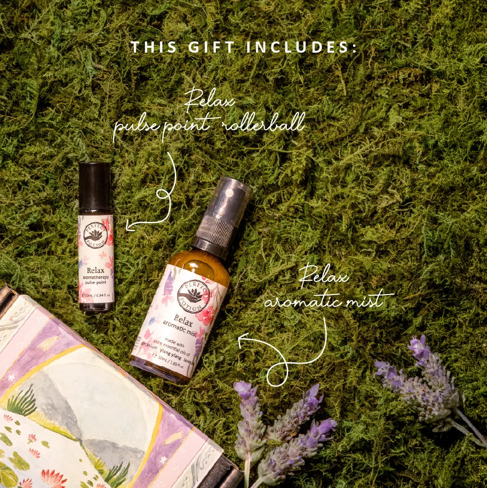 Little Box of Calm gift pack contents by Perfect Potion