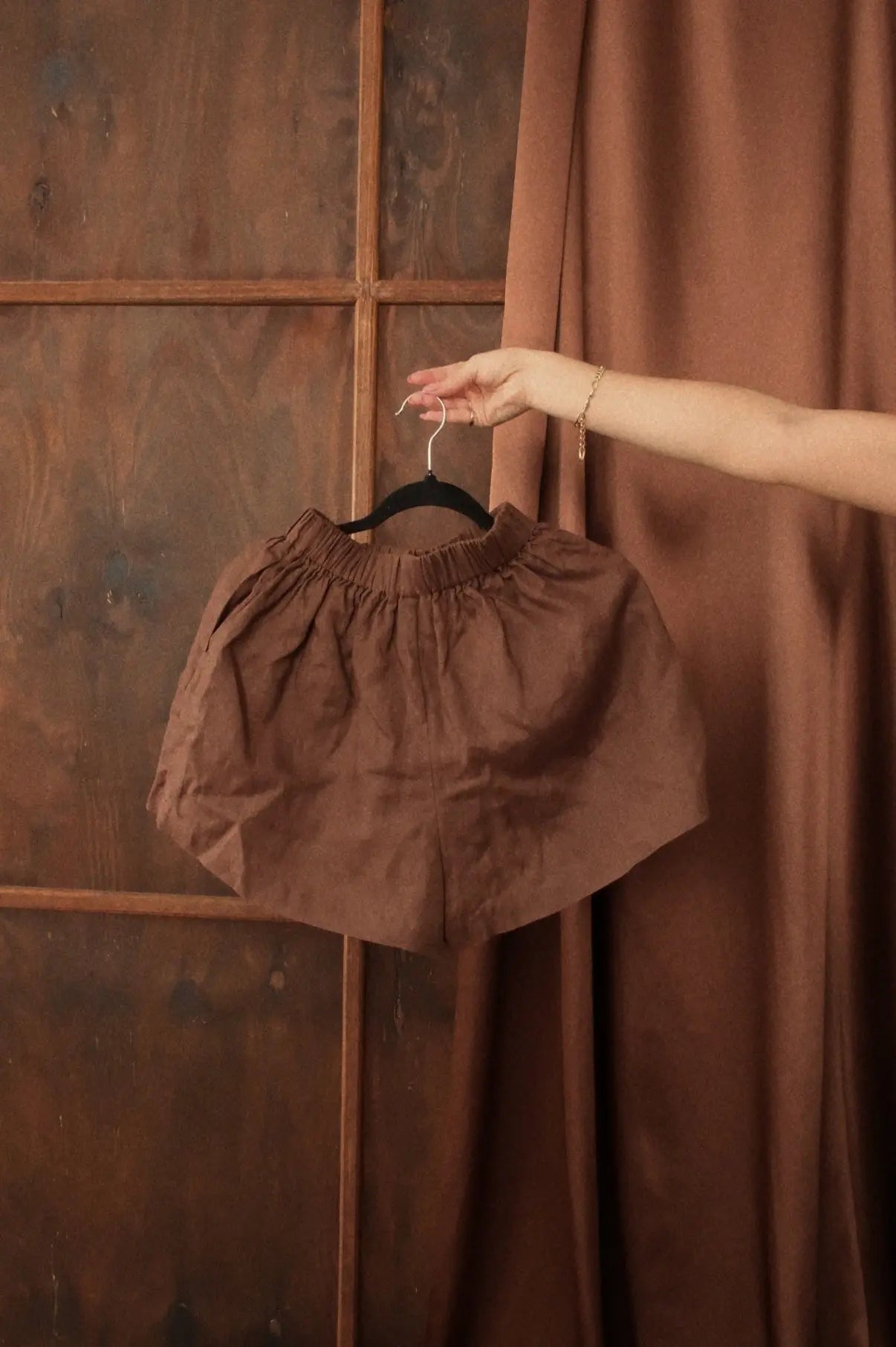 Brown Relaxed Shorts by ISABELLA LONGGINOU - image 3
