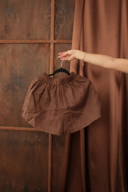 Brown Relaxed Shorts by ISABELLA LONGGINOU - image 3