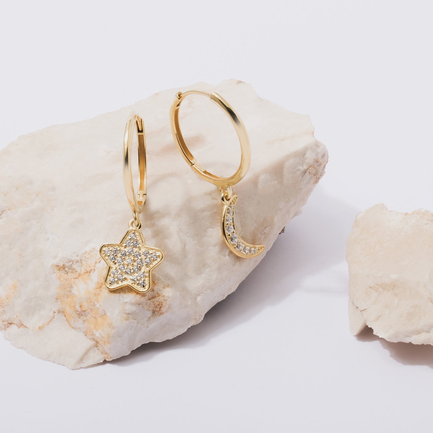 Sunaka Selene hoop earrings worn