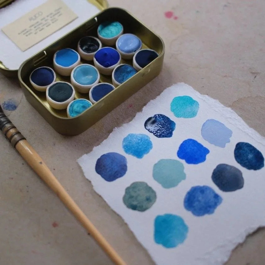 Baby Blues Watercolour Palette by Ruco Paints