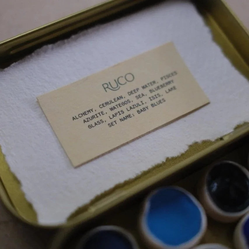 Baby Blues Watercolour Palette by Ruco Paints
