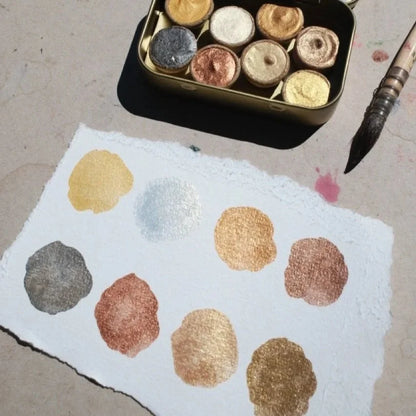 Golden Glow Shimmer Set by Ruco Paints