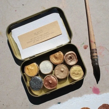 Golden Glow Shimmer Set by Ruco Paints