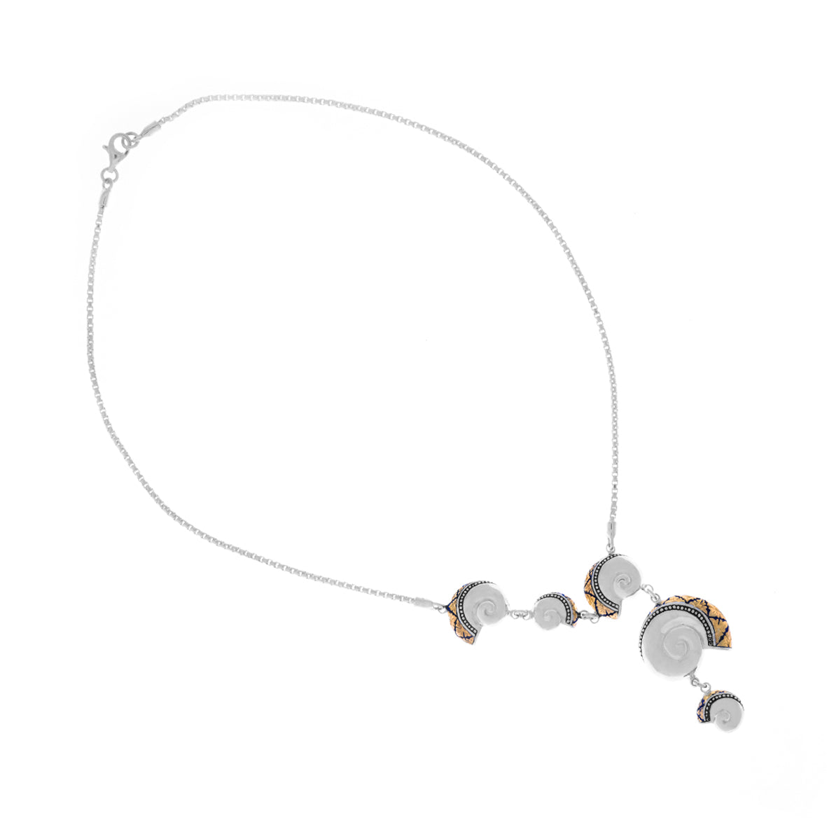 Sunaka Keong Emas necklace in gold plated sterling silver