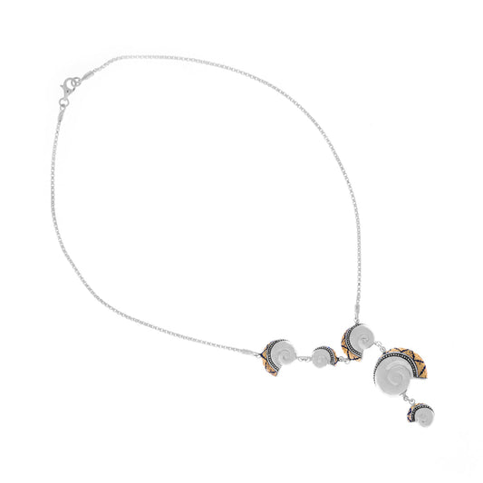 Sunaka Keong Emas necklace in gold plated sterling silver