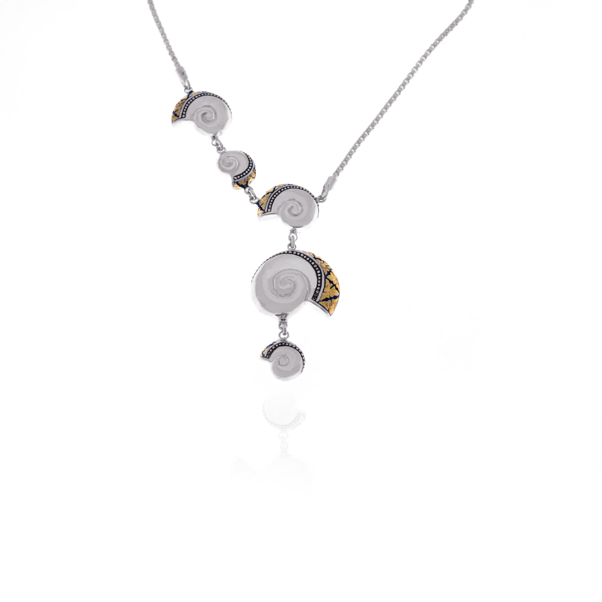 Sunaka Keong Emas necklace detail