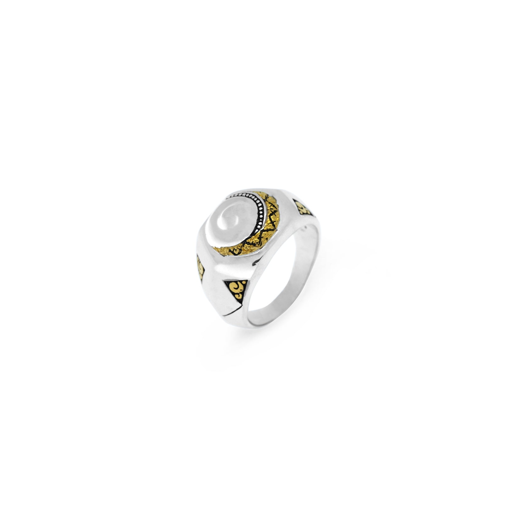 Sunaka Keong Emas signet ring