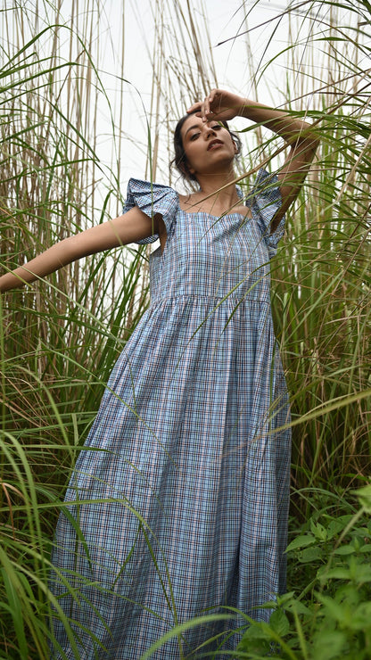Pia Dress in Heirloom Check plaid