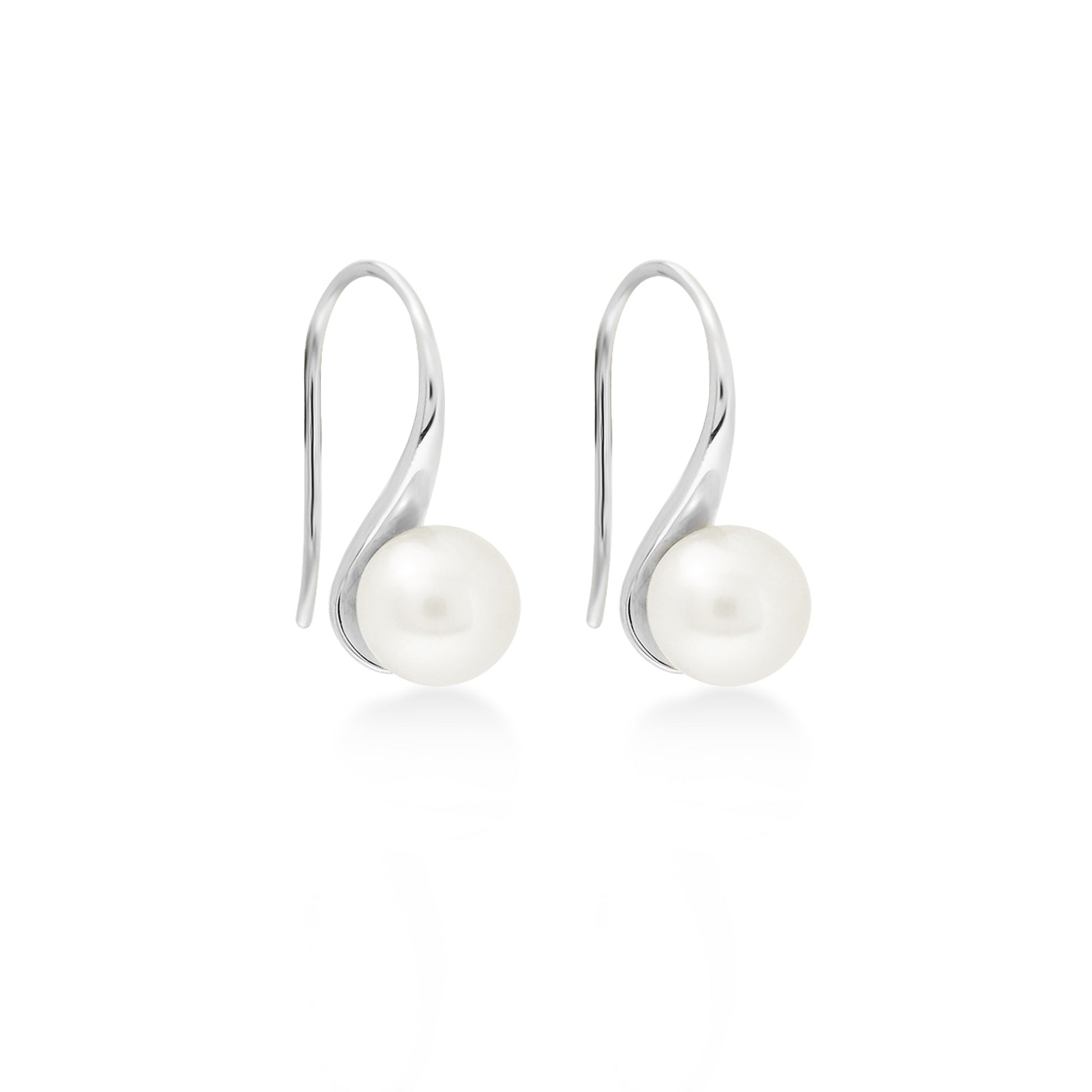 Sunaka Lumine Pearl hook earrings in silver