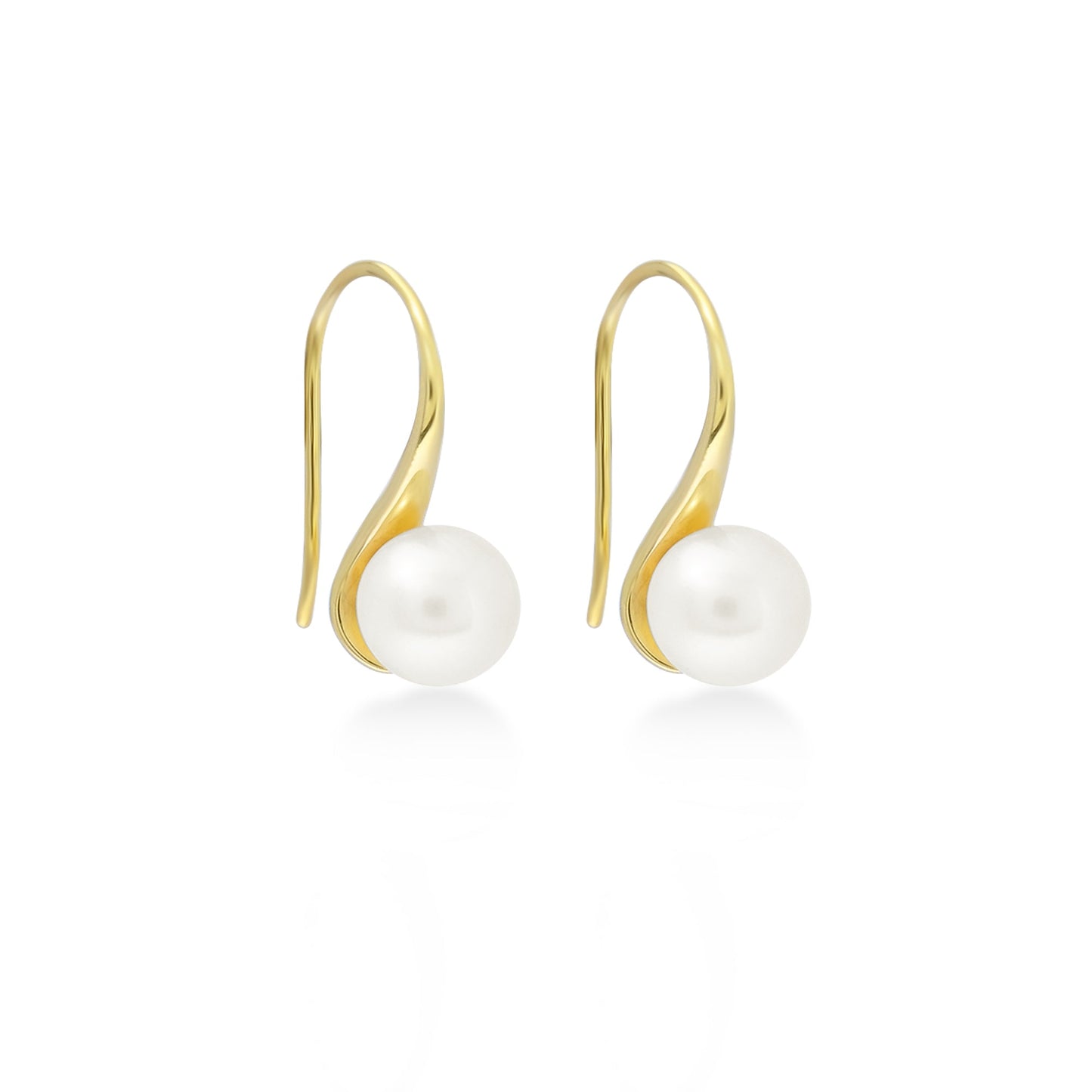 Sunaka Lumine Pearl hook earrings in gold