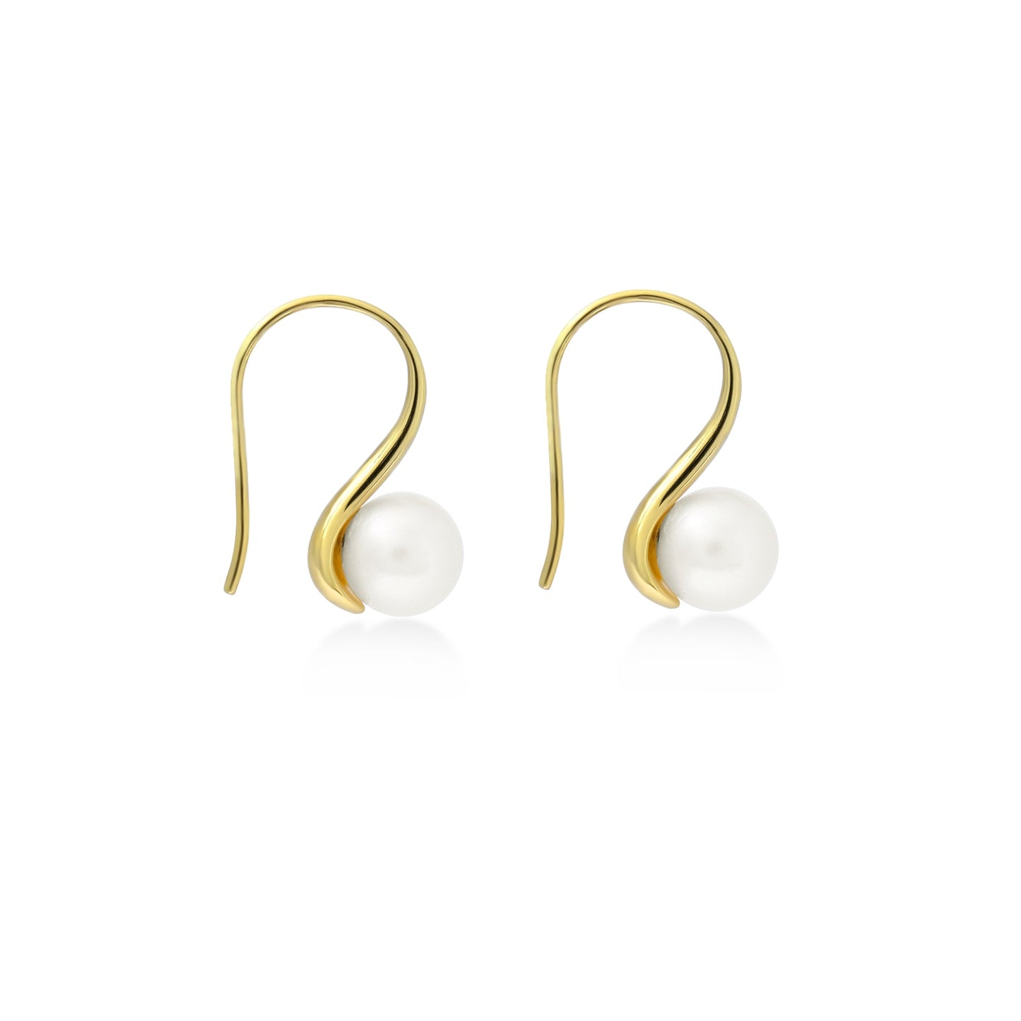 Sunaka Lumine Pearl hook earrings side