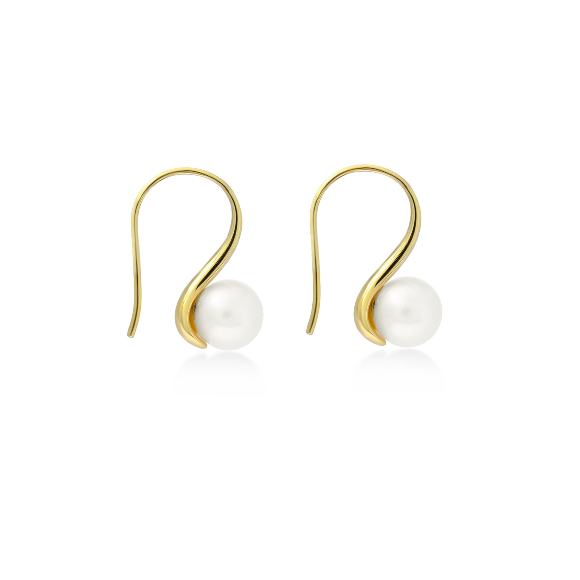 Sunaka Lumine Pearl hook earrings side