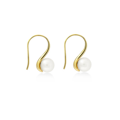 Sunaka Lumine Pearl hook earrings side