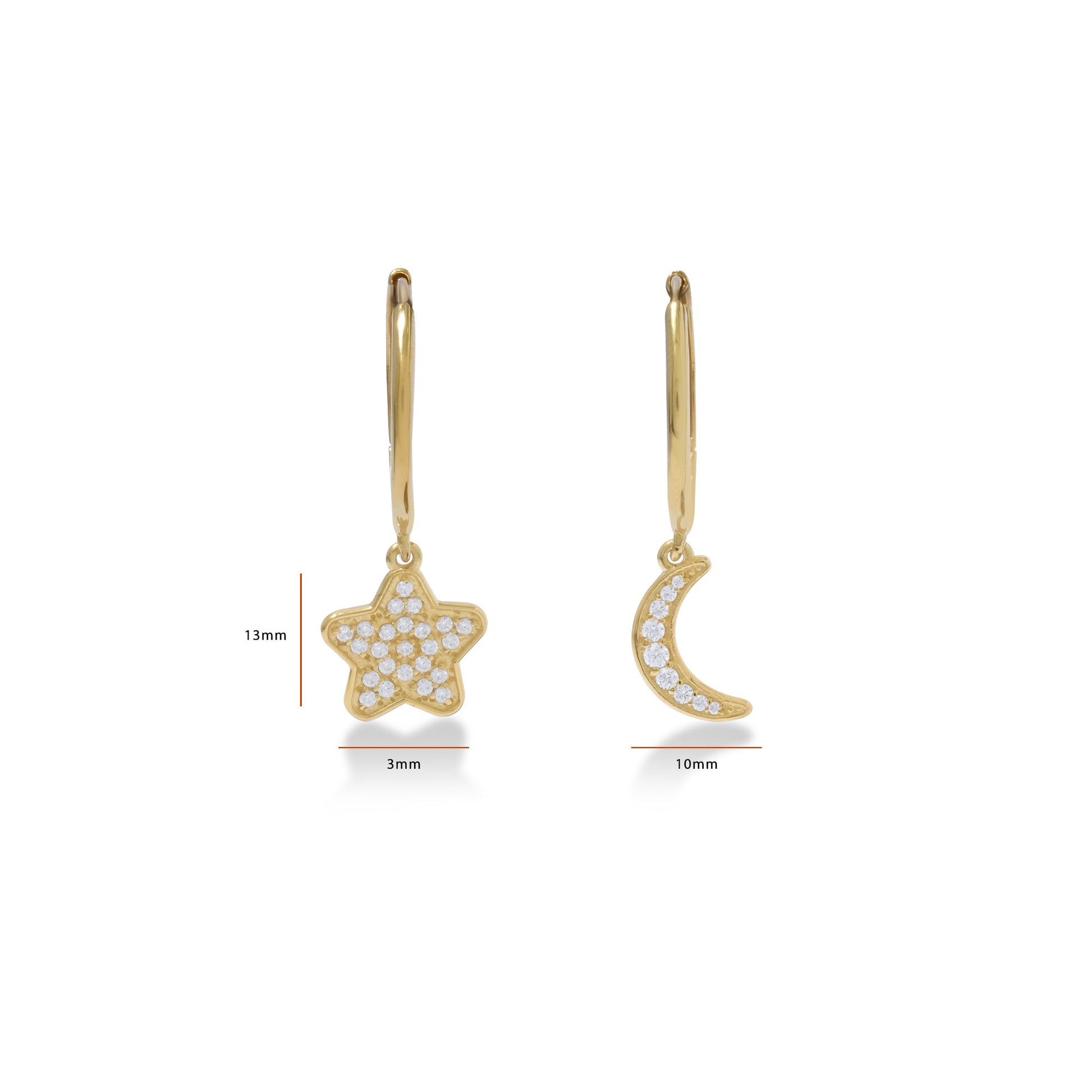 Sunaka Selene hoop earrings
