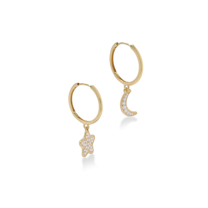 Sunaka Selene hoop earrings side
