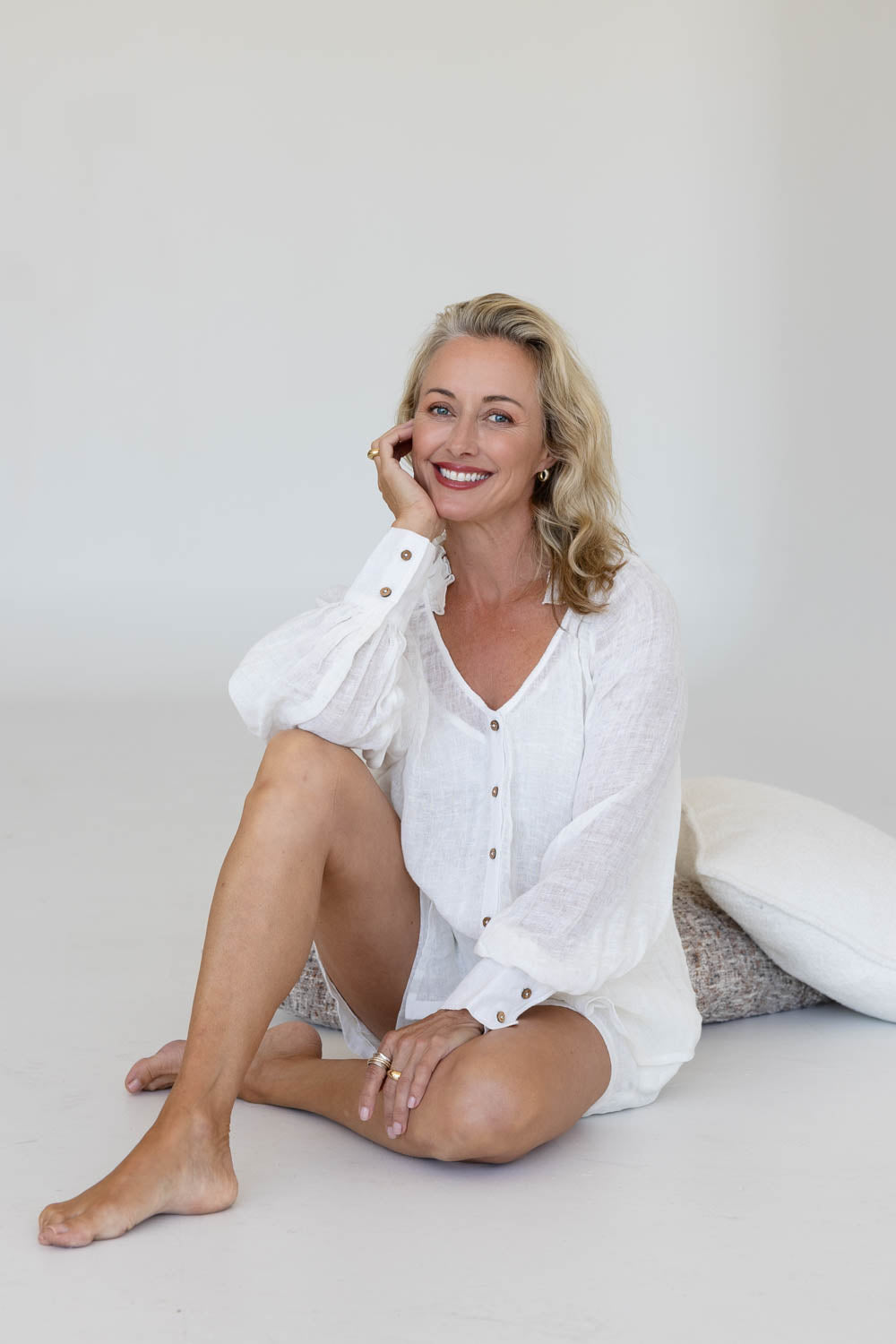 Mika Linen Blouse - Off White