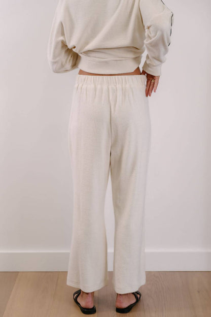 Empire Axis Pant - White with Black Piping