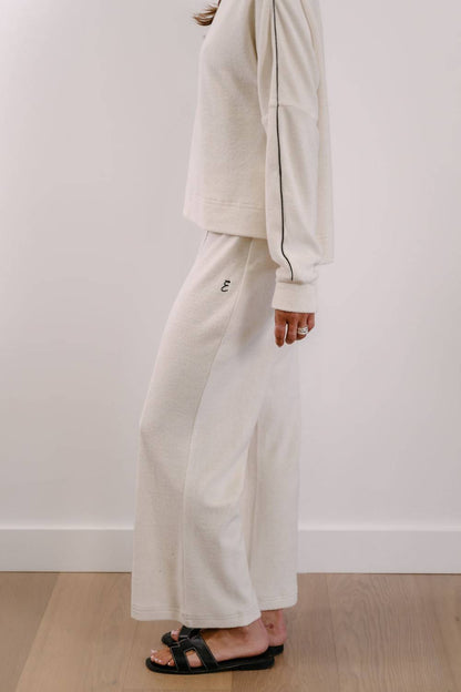 Empire Axis Pant - White with Black Piping