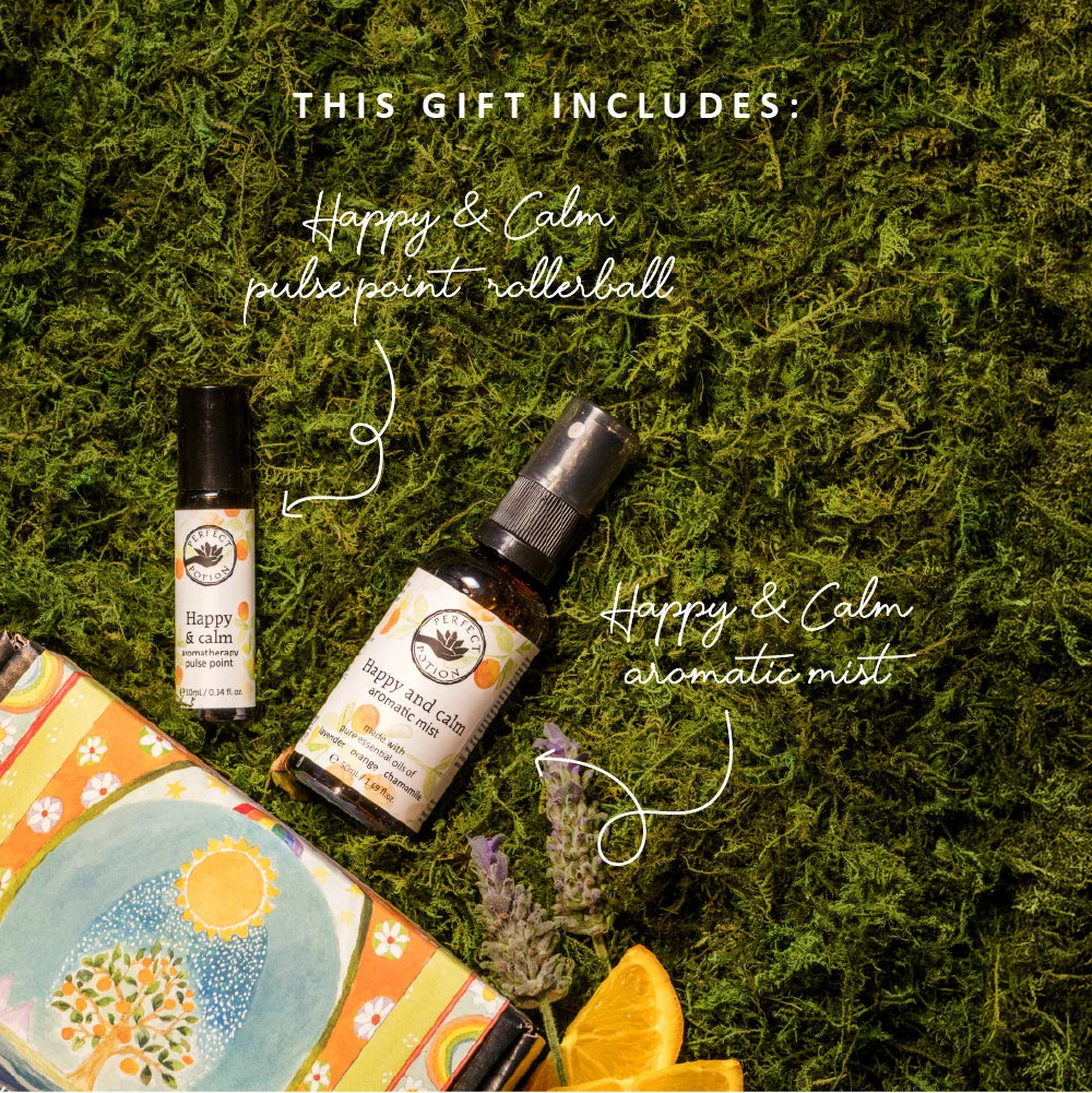 Little Box of Happy & Calm gift pack contents by Perfect Potion
