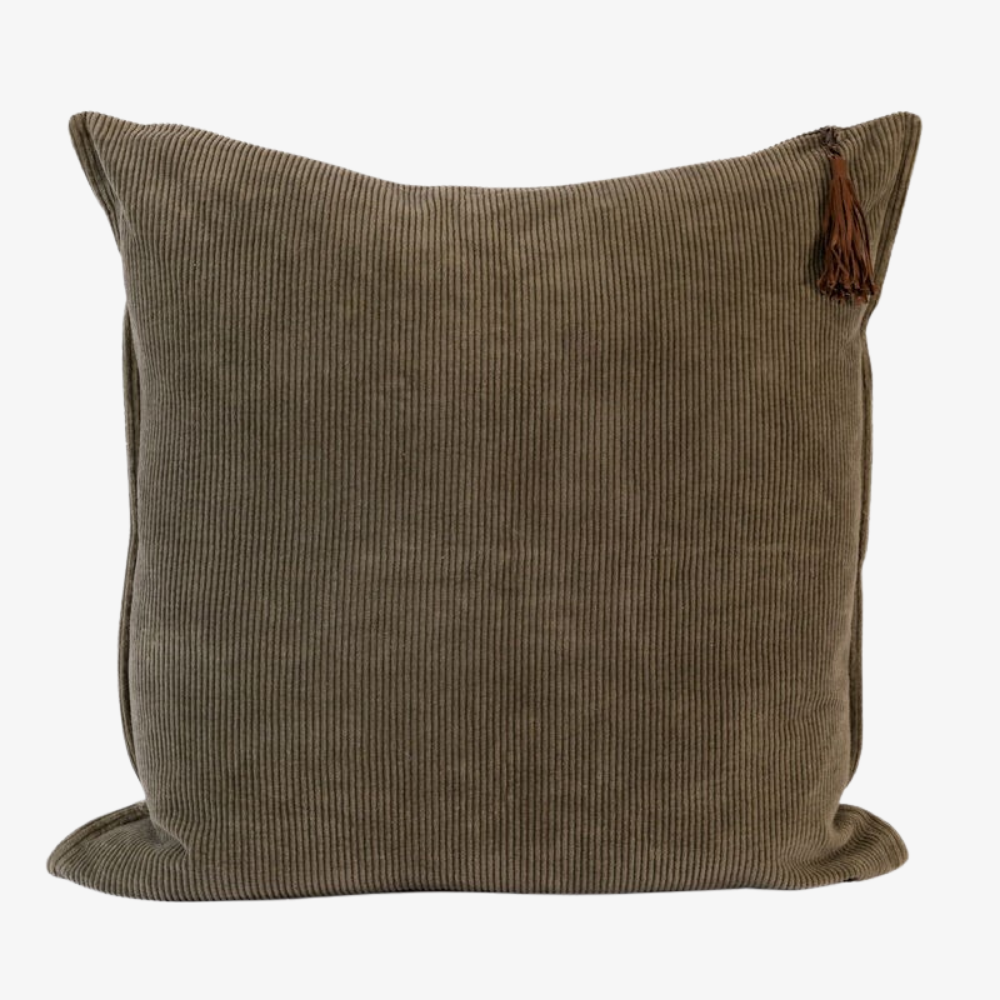 Hudson Corduroy Cushion Moss Green 60x60cm