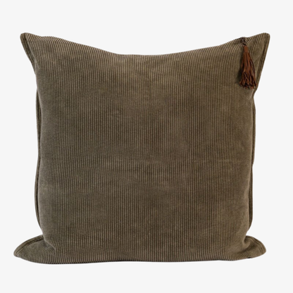 Hudson Corduroy Cushion Moss Green 60x60cm