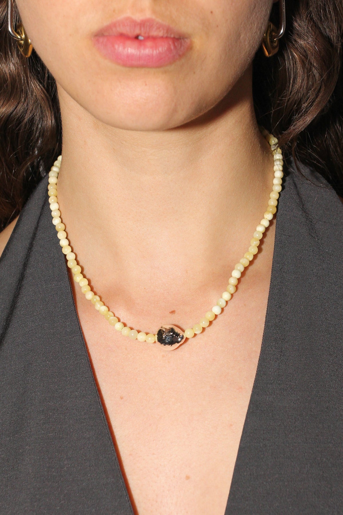 Pepita Necklace | Yellow Jade