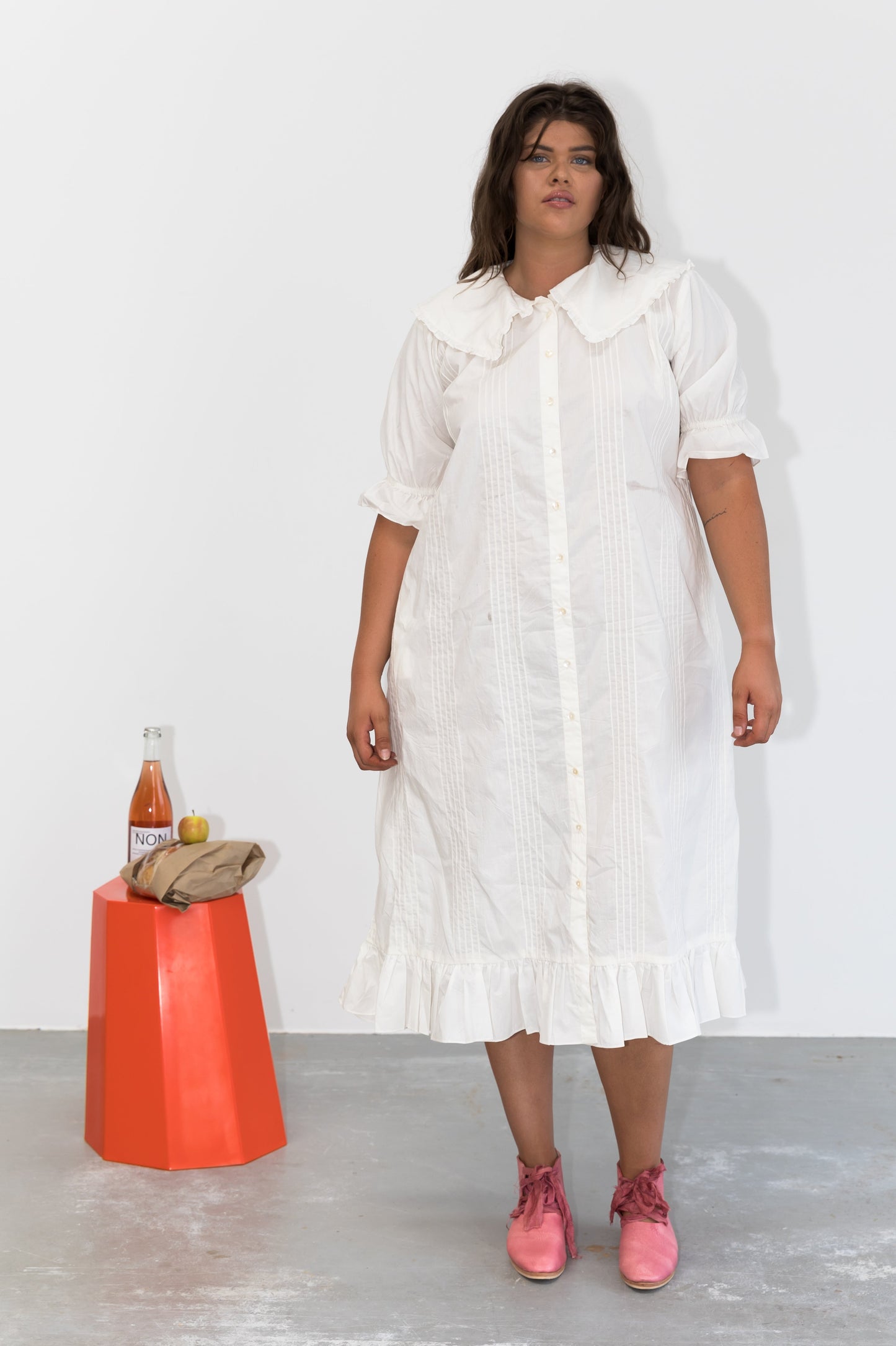 Stevie Dress White