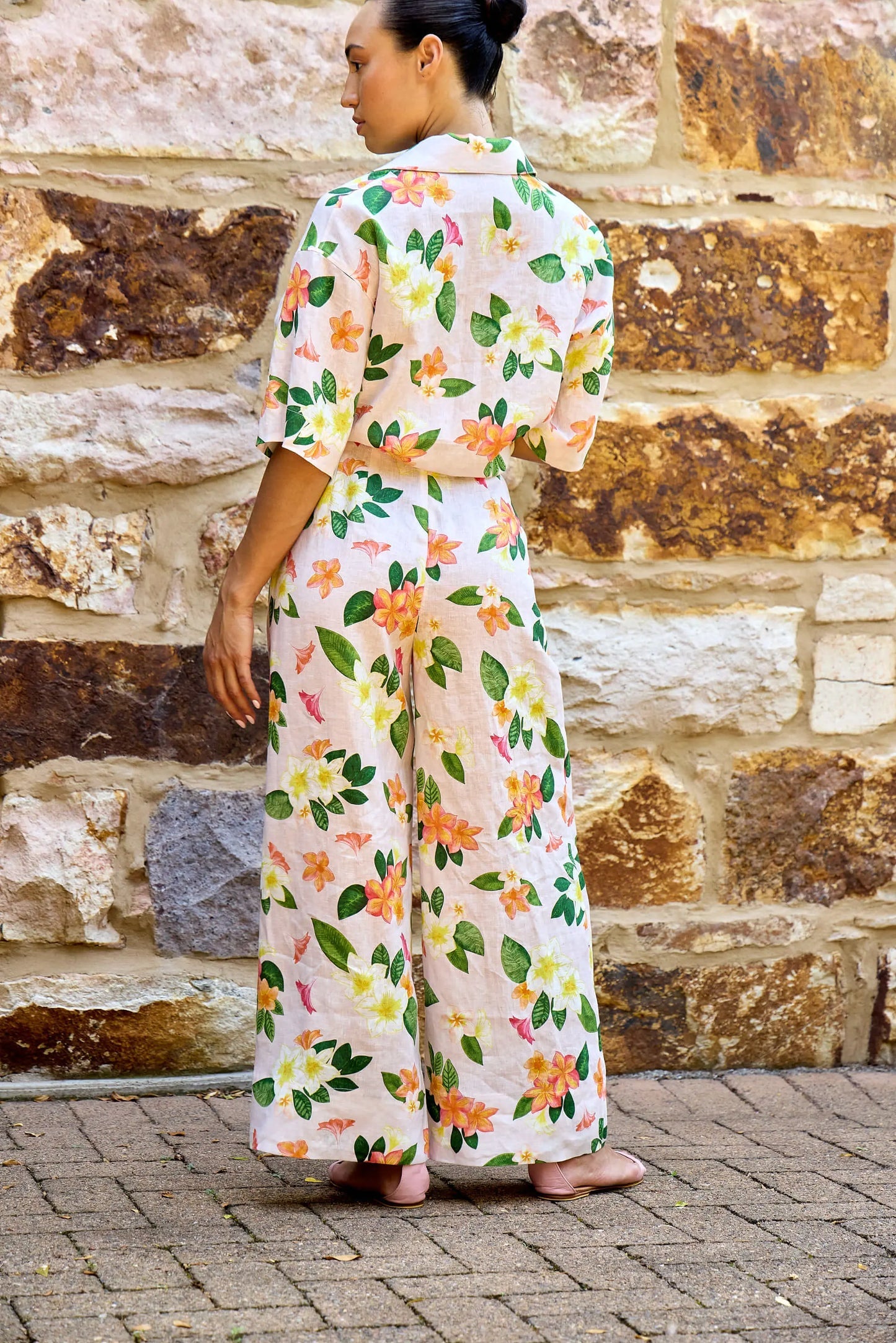 Frangipani Palazzo Pants by ISABELLA LONGGINOU - image 2