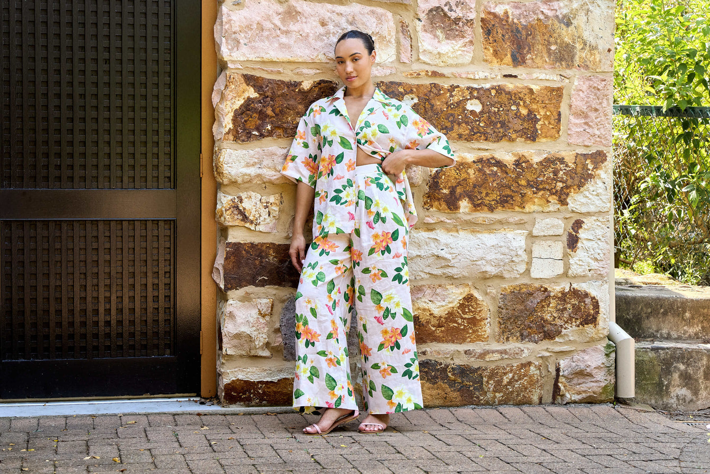 Frangipani Palazzo Pants by ISABELLA LONGGINOU - image 3