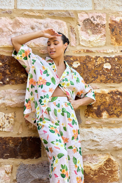 Frangipani Palazzo Pants by ISABELLA LONGGINOU - image 4