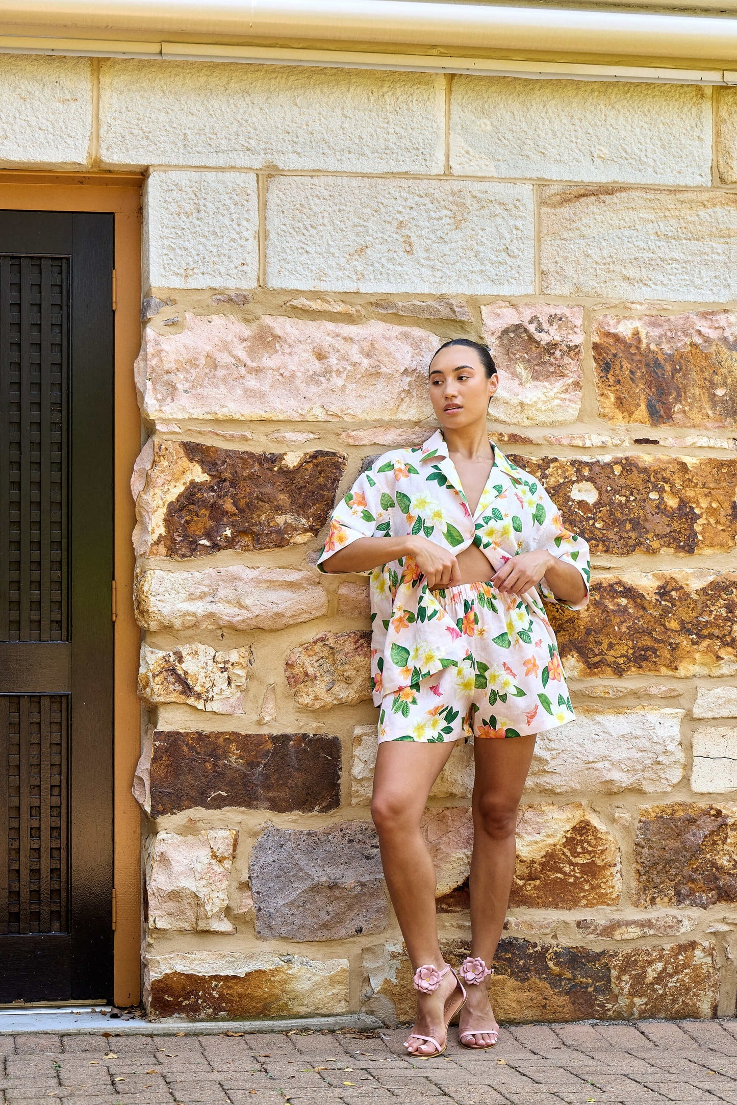 Frangipani Puff Relaxed Shorts by ISABELLA LONGGINOU - image 3